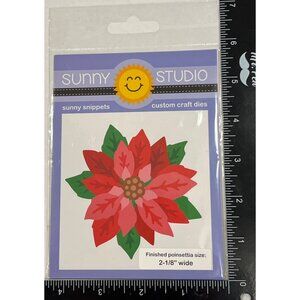 Sunny Studio Snippets Custom Craft Dies Layered Poinsettia Design SSDIE-166